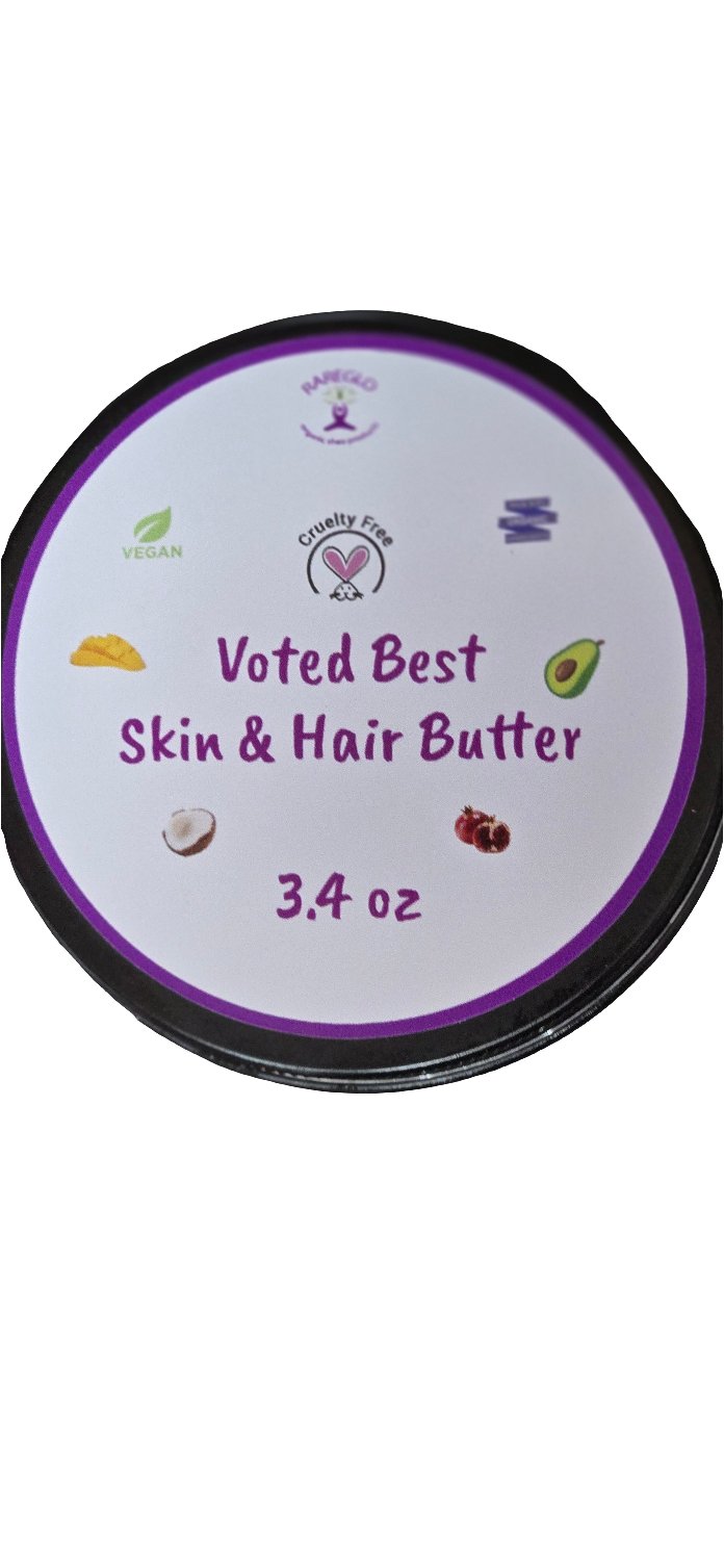 RareGlo Skin & Hair Butter 3 oz - RareGlo Organic Shea Products